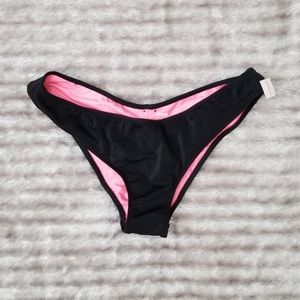 cheeky rouched PINK bikini bottoms S